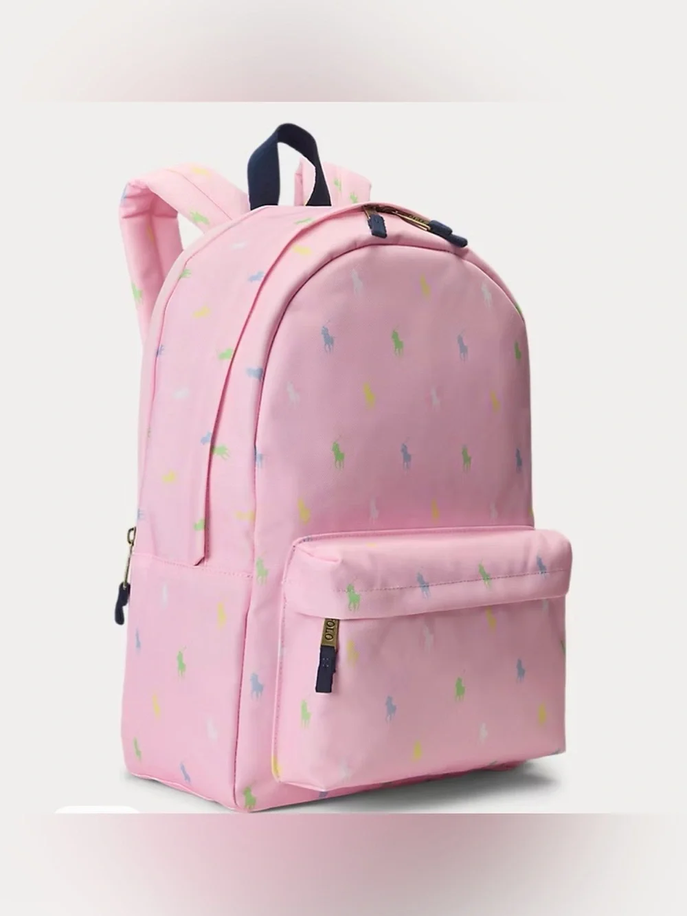 Ralph Lauren Kids Pink Polo Pony Backpack COLOR: Carmel Pink
